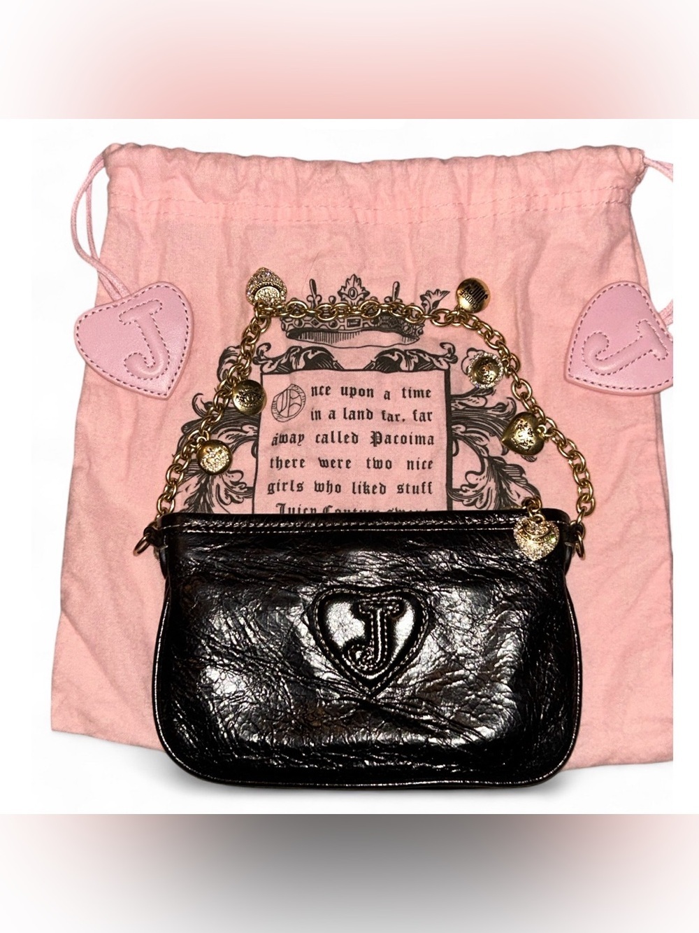 Vintage Juicy Couture “Choose Juicy” 👑 Mini Bag w/ Dust Bag Y2K